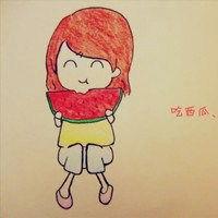 头像小孩吃瓜搞笑女生,萌娃吃瓜搞笑瞬间，萌翻网友