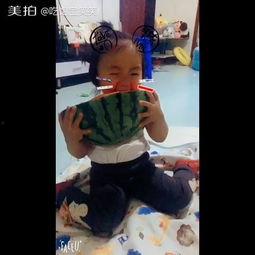 吃瓜小孩头像搞怪,趣味横生瞬间捕捉